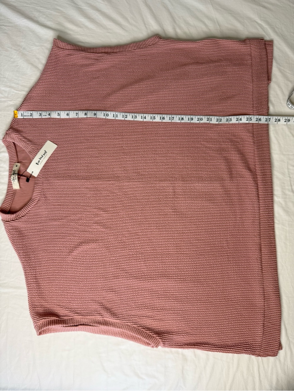 Three Bird Nest Moon Glow Texture Knit Top Dusty Rose Pink Medium NWT - Picture 10 of 10